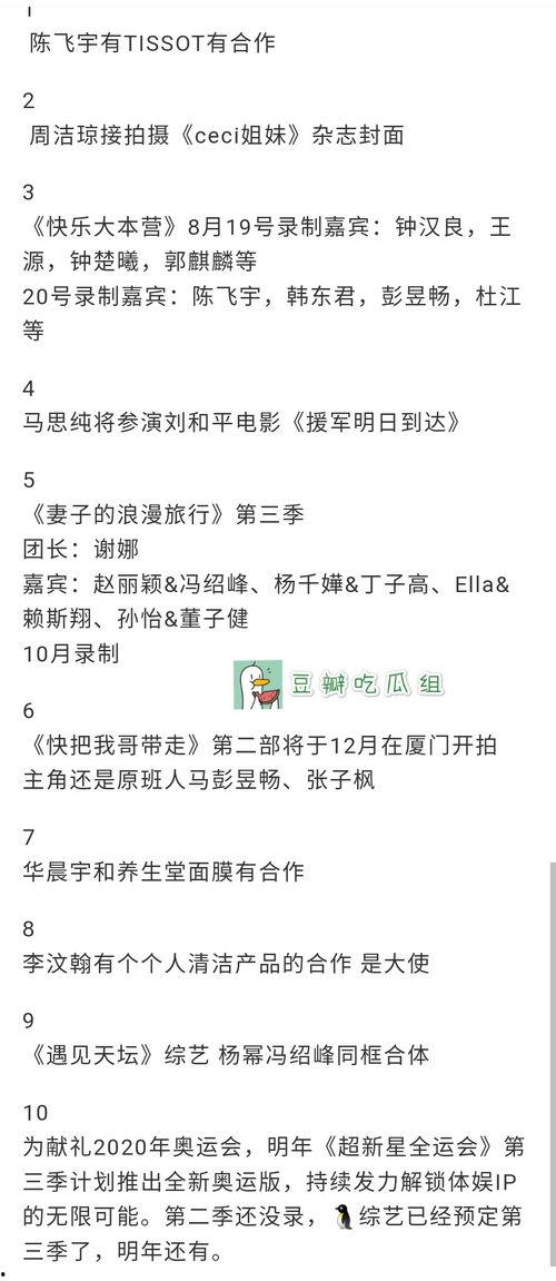 每日吃瓜汇总,盘点娱乐圈新鲜事，揭秘热点背后的真相